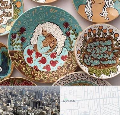 آموزش نقاشی زیر لعابی در جیحون