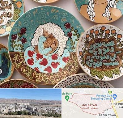 آموزش نقاشی زیر لعابی در شهرک گلستان شیراز 