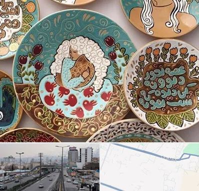 آموزش نقاشی زیر لعابی در بلوار ارتش