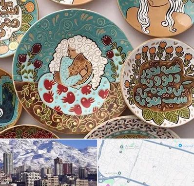 آموزش نقاشی زیر لعابی در ازگل