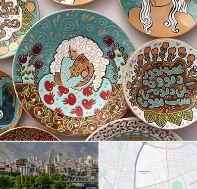 آموزش نقاشی زیر لعابی در جمشیدیه