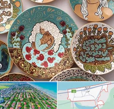 آموزش نقاشی زیر لعابی در نور