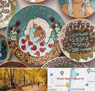 آموزش نقاشی زیر لعابی در چهارباغ اصفهان 