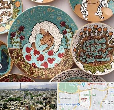 آموزش نقاشی زیر لعابی در گیشا 