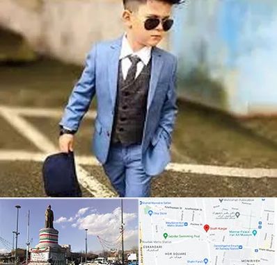 فروش کت و شلوار بچه گانه در کارگر جنوبی 