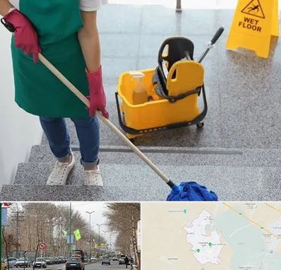 نظافت راه پله در نظرآباد کرج