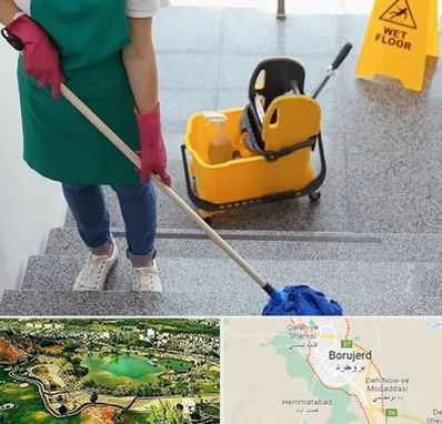 نظافت راه پله در بروجرد