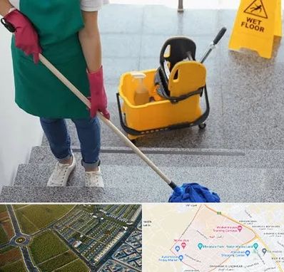 نظافت راه پله در الهیه مشهد