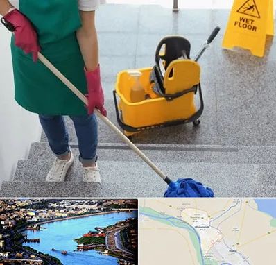 نظافت راه پله در خرمشهر