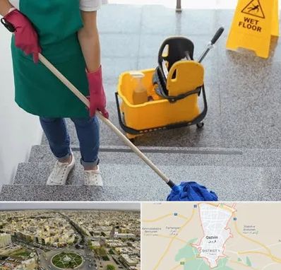 نظافت راه پله در قزوین