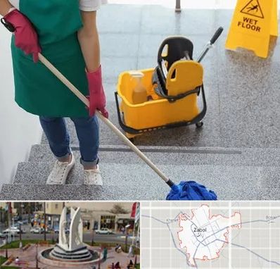 نظافت راه پله در زابل