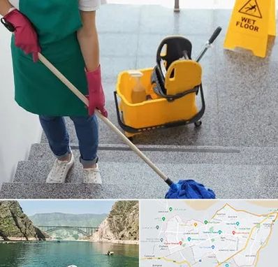 نظافت راه پله در ایلام