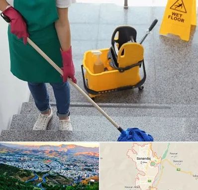 نظافت راه پله در سنندج