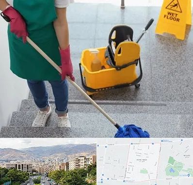 نظافت راه پله در خانی آباد