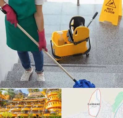 نظافت راه پله در دربند