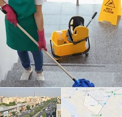 نظافت راه پله در کیانمهر کرج