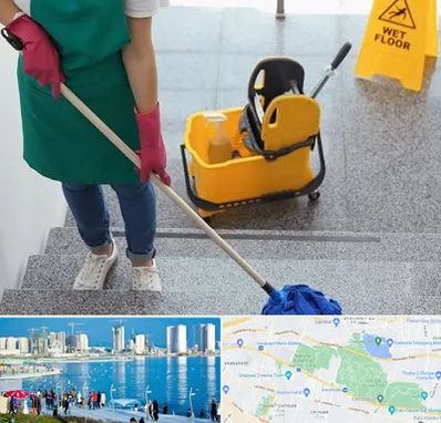 نظافت راه پله در چیتگر