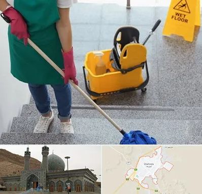 نظافت راه پله در شهرضا