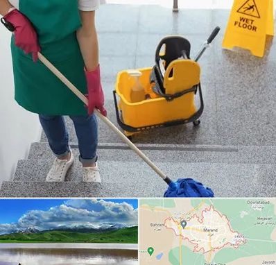 نظافت راه پله در مرند