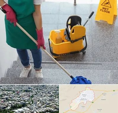 نظافت راه پله در شاهرود