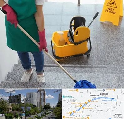 نظافت راه پله در اندرزگو