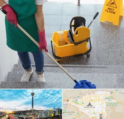 نظافت راه پله در تهران