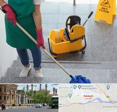 نظافت راه پله در پاکدشت