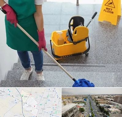 نظافت راه پله در حصارک کرج