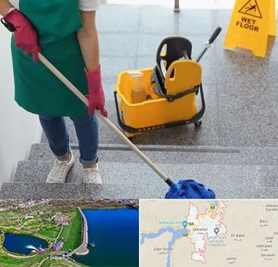 نظافت راه پله در مهاباد