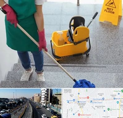 نظافت راه پله در پیروزی