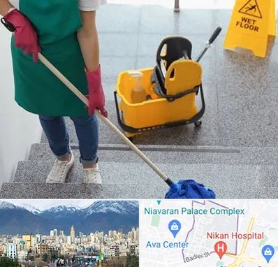 نظافت راه پله در آجودانیه