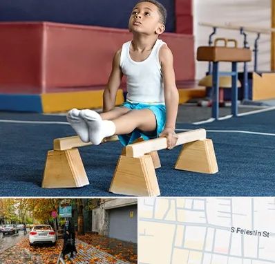 مدرسه ژیمناستیک در خیابان فلسطین