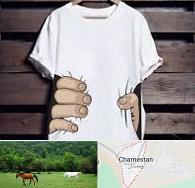 چاپ روی تیشرت در چمستان