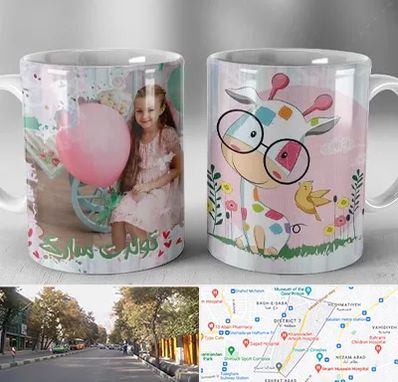 چاپ روی لیوان در شریعتی 