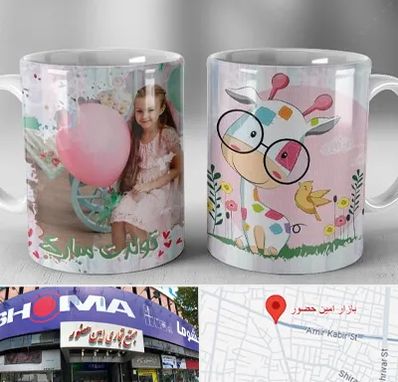 چاپ روی لیوان در امین حضور