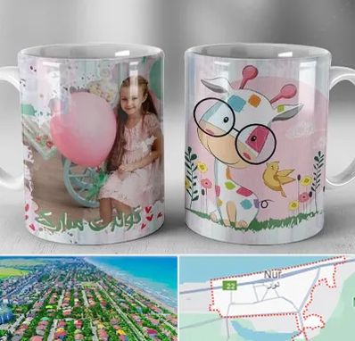 چاپ روی لیوان در نور