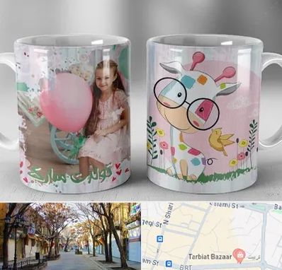 چاپ روی لیوان در تربیت تبریز