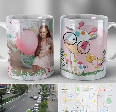 چاپ روی لیوان در ستارخان 