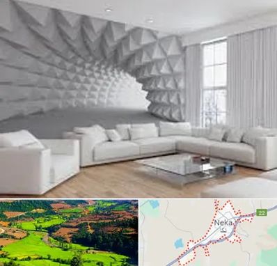 چاپ کاغذ دیواری در نکا