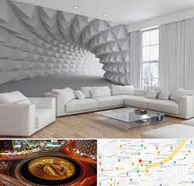 چاپ کاغذ دیواری در میدان ولیعصر 