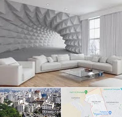 چاپ کاغذ دیواری در ولنجک 