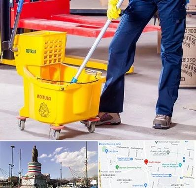 نظافت منزل در کارگر جنوبی