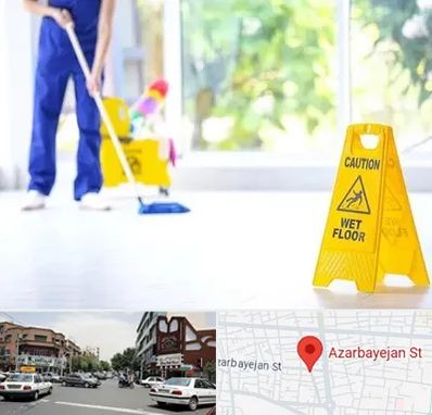 نظافت ساختمان در خیابان آذربایجان