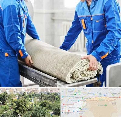 قالی شویی در منطقه 13 تهران