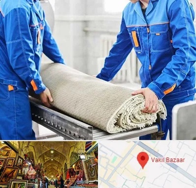 قالی شویی در بازار وکیل شیراز