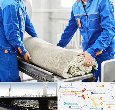 قالی شویی در پارک وی