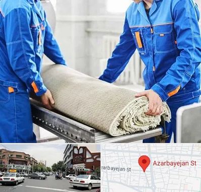 قالی شویی در خیابان آذربایجان