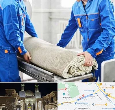 قالی شویی در زرگری شیراز