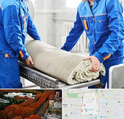 قالی شویی در منطقه 6 تهران