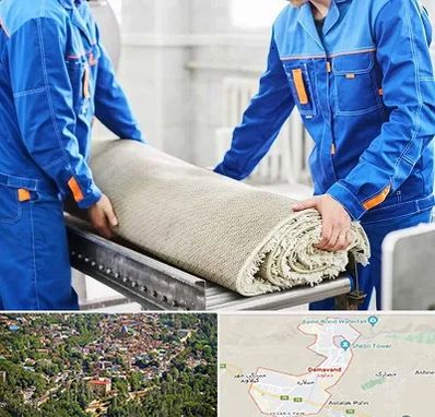 قالی شویی در دماوند